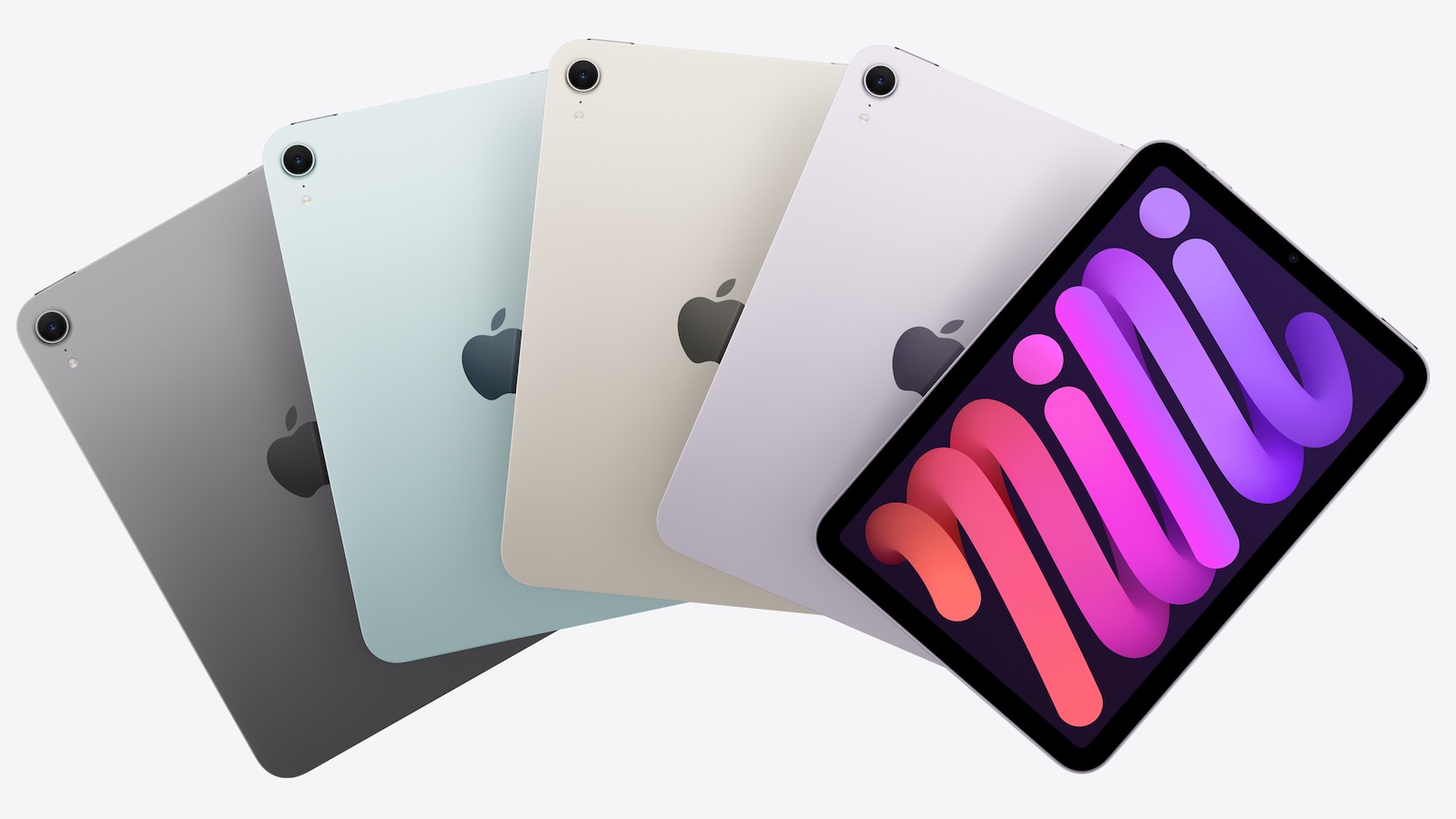 iPad Mini lineup in various colors